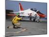 A Shooter Signlas the Launch of a T-45A Goshawk Trainer Aircraft-Stocktrek Images-Mounted Photographic Print