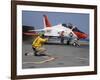 A Shooter Signlas the Launch of a T-45A Goshawk Trainer Aircraft-Stocktrek Images-Framed Photographic Print