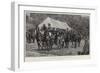 A Shooting Party at Lowther Castle, Guests Leaving the Luncheon Tent-John Charlton-Framed Giclee Print