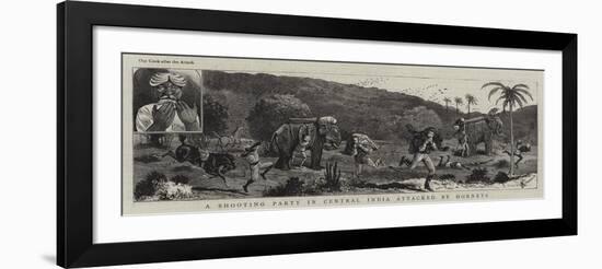A Shooting Party in Central India Attacked by Hornets-Alfred Chantrey Corbould-Framed Giclee Print