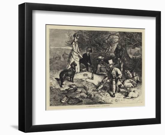 A Shooting Party, Luncheon-null-Framed Premium Giclee Print