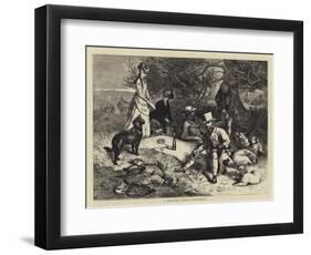 A Shooting Party, Luncheon-null-Framed Giclee Print