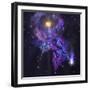 A Shooting Star Radiates Out from a Black Hole in the Center of a Galaxy-Stocktrek Images-Framed Photographic Print