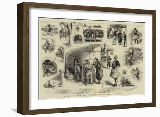 A Shooting Trip on the Shores of the Sea of Marmora-null-Framed Giclee Print