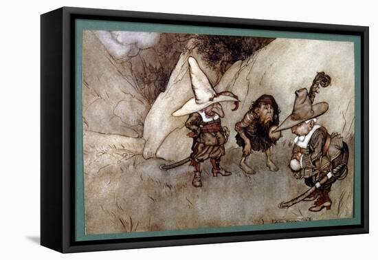 A Short Story by the American Author Washington (Illustration)-Arthur Rackham-Framed Stretched Canvas