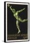 A Shot Putter. Germany 1916 Berlin Olympic Games Poster Stamp, Unused-null-Framed Stretched Canvas