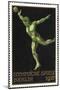 A Shot Putter. Germany 1916 Berlin Olympic Games Poster Stamp, Unused-null-Mounted Giclee Print