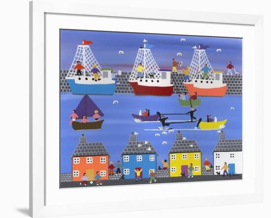 A Show at the Marina-Gordon Barker-Framed Giclee Print