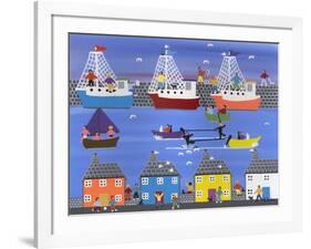 A Show at the Marina-Gordon Barker-Framed Giclee Print