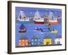 A Show at the Marina-Gordon Barker-Framed Giclee Print