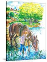 A Show for Ginger - Jack & Jill-Beth Henniger Krush-Stretched Canvas