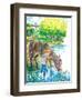 A Show for Ginger - Jack & Jill-Beth Henniger Krush-Framed Giclee Print