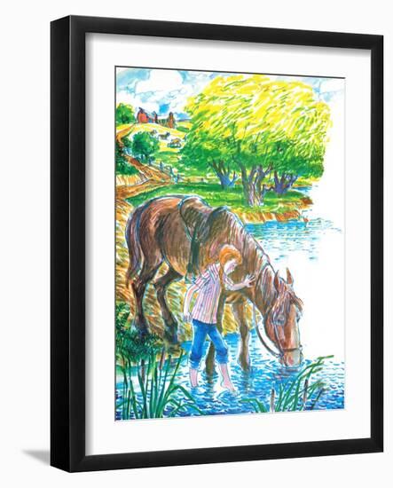 A Show for Ginger - Jack & Jill-Beth Henniger Krush-Framed Giclee Print