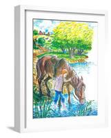 A Show for Ginger - Jack & Jill-Beth Henniger Krush-Framed Giclee Print