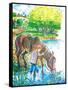 A Show for Ginger - Jack & Jill-Beth Henniger Krush-Framed Stretched Canvas