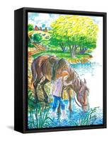 A Show for Ginger - Jack & Jill-Beth Henniger Krush-Framed Stretched Canvas