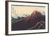 A Shower Below the Summit-Katsushika Hokusai-Framed Giclee Print