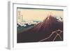 A Shower Below the Summit-Katsushika Hokusai-Framed Giclee Print