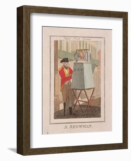 A Showman, Cries of London, 1804-William Marshall Craig-Framed Giclee Print