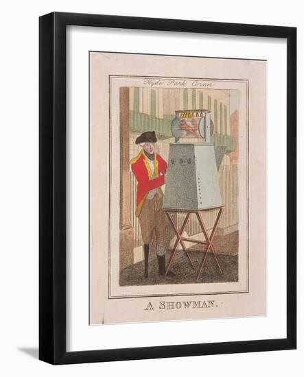 A Showman, Cries of London, 1804-William Marshall Craig-Framed Giclee Print