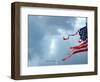 A Shredded U.S. Flag is Blown by the Wind-null-Framed Photographic Print