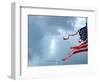 A Shredded U.S. Flag is Blown by the Wind-null-Framed Photographic Print