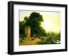 A Shrine in Italy, 1847-John Frederick Kensett-Framed Giclee Print