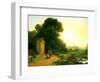 A Shrine in Italy, 1847-John Frederick Kensett-Framed Giclee Print