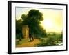 A Shrine in Italy, 1847-John Frederick Kensett-Framed Giclee Print