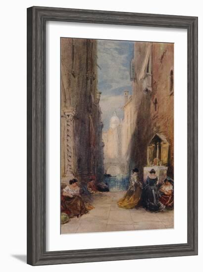 A Shrine In Venice, c1820-1870, (1924)-James Holland-Framed Giclee Print