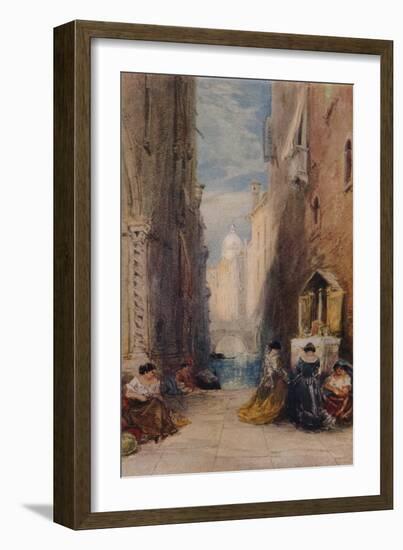 A Shrine In Venice, c1820-1870, (1924)-James Holland-Framed Giclee Print