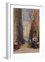 A Shrine In Venice, c1820-1870, (1924)-James Holland-Framed Giclee Print