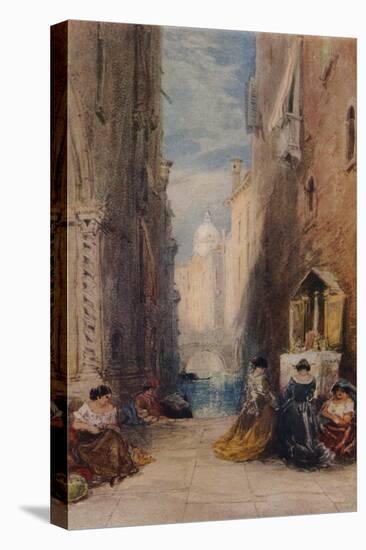 A Shrine In Venice, c1820-1870, (1924)-James Holland-Stretched Canvas