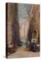 A Shrine In Venice, c1820-1870, (1924)-James Holland-Stretched Canvas