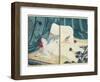 A 'Shunga' (Erotic) Print: 'All Passion Spent - the Satisfied Woman', C.1855-Kuniyoshi Utagawa-Framed Giclee Print