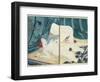 A 'Shunga' (Erotic) Print: 'All Passion Spent - the Satisfied Woman', C.1855-Kuniyoshi Utagawa-Framed Giclee Print