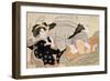 A Shunga Scene-Katsukawa Shunsho-Framed Giclee Print