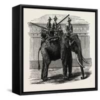 A Siamese War Elephant-null-Framed Stretched Canvas