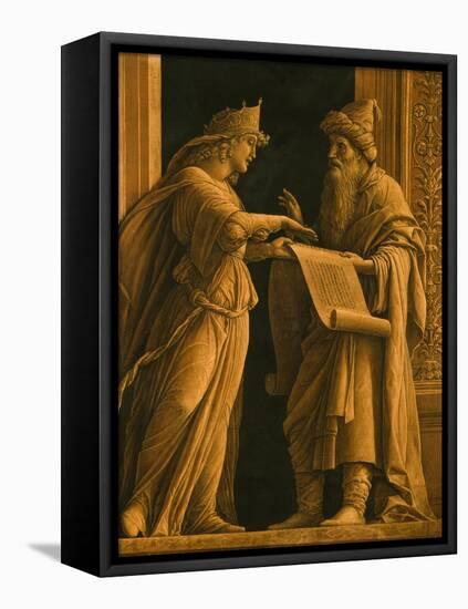 A Sibyl and a Prophet, C.1495-Andrea Mantegna-Framed Stretched Canvas