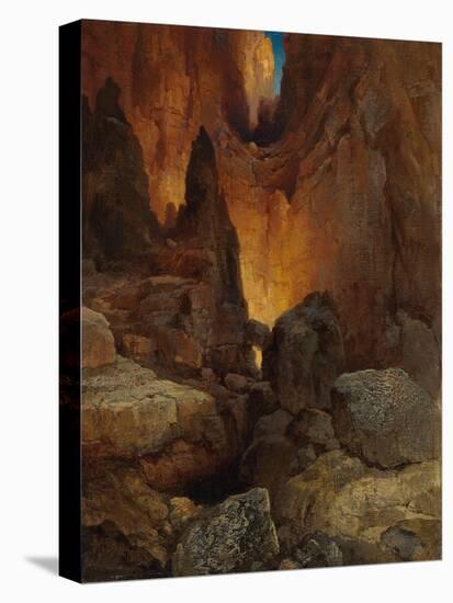 A Side Canyon, Grand Canyon of Arizona, 1915 (Oil on Canvas)-Thomas Moran-Stretched Canvas