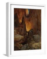 A Side Canyon, Grand Canyon of Arizona, 1915 (Oil on Canvas)-Thomas Moran-Framed Giclee Print