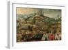 A Siege at Therouanne, with an Army Led by Charles V Encamped Below the City-Herri Met De Bles-Framed Giclee Print