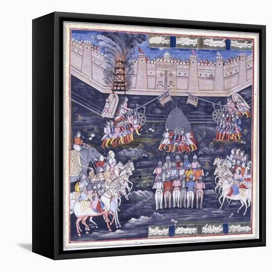 A Siege, Mid 19th Century-null-Framed Stretched Canvas
