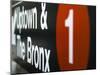 A Sign on the New York City Subway.-Jon Hicks-Mounted Premium Photographic Print