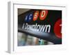 A Sign on the New York City Subway.-Jon Hicks-Framed Premium Photographic Print