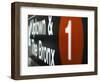 A Sign on the New York City Subway.-Jon Hicks-Framed Photographic Print