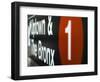 A Sign on the New York City Subway.-Jon Hicks-Framed Photographic Print