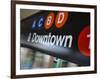 A Sign on the New York City Subway.-Jon Hicks-Framed Photographic Print