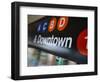 A Sign on the New York City Subway.-Jon Hicks-Framed Photographic Print