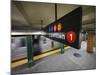 A Sign on the New York City Subway.-Jon Hicks-Mounted Photographic Print